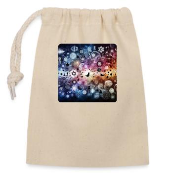 Image 20 - Sac cadeau en coton avec cordon (14 x 20 cm) - nature - Devant