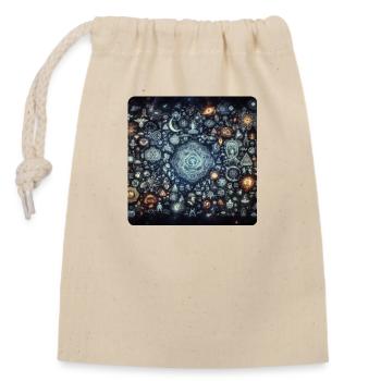 Image 19 - Sac cadeau en coton avec cordon (14 x 20 cm) - nature - Devant