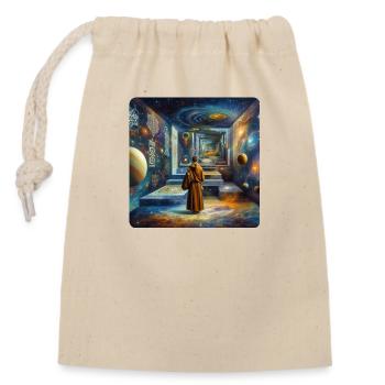Image 14 - Sac cadeau en coton avec cordon (14 x 20 cm) - nature - Devant