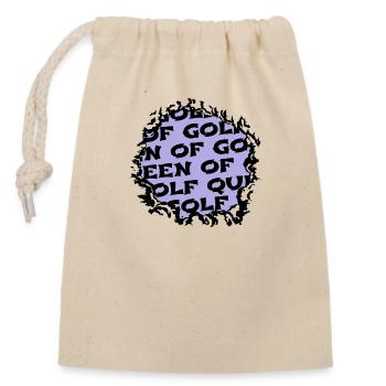 girlsgolf golfduvet jokes funny bowling golfdad - Verschließbarer Geschenkbeutel aus Baumwolle (14x20cm) - Natur - Vorne