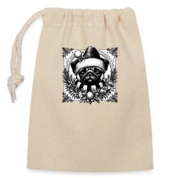 Carlin Goth - Sac cadeau en coton avec cordon (14 x 20 cm) - nature - Devant