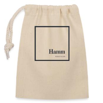 Ma ville - Hamm - Sac cadeau en coton avec cordon (14 x 20 cm) - nature - Devant