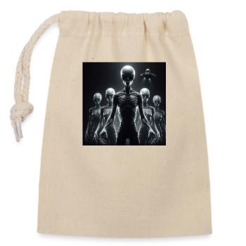 Astronomie Astrologie - Sac cadeau en coton avec cordon (14 x 20 cm) - nature - Devant