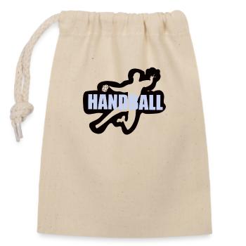 Handball - Sac cadeau en coton avec cordon (14 x 20 cm) - nature - Devant