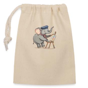 Artist Ella: Majestic Masterpieces - Closable cotton gift bag (14x20cm) - nature - Front