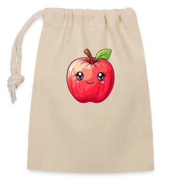 Apple Children's Subject - Closable cotton gift bag (14x20cm) - nature - Front