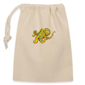 BLUE-RINGED OCTOPUS - Closable cotton gift bag (14x20cm) - nature - Front