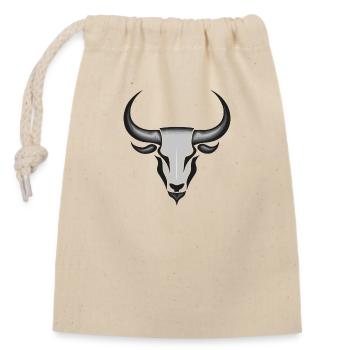 Astrologie Taureau Zodiaque Taureau Mythologie - Sac cadeau en coton avec cordon (14 x 20 cm) - nature - Devant