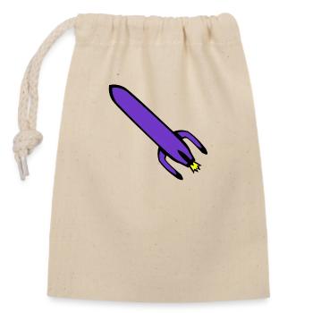 Technologie des fusées - Sac cadeau en coton avec cordon (14 x 20 cm) - nature - Devant