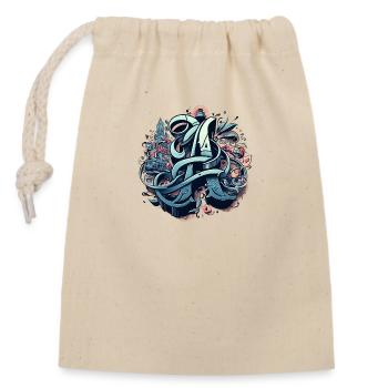 street art, graffiti, - Closable cotton gift bag (14x20cm) - nature - Front