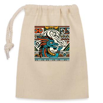 high dragon - Closable cotton gift bag (14x20cm) - nature - Front