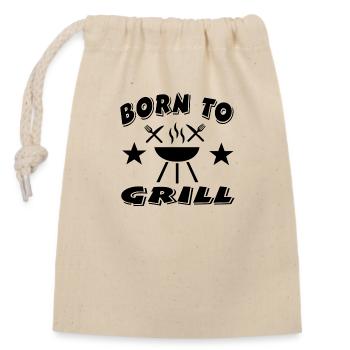 Griller - Sac cadeau en coton avec cordon (14 x 20 cm) - nature - Devant