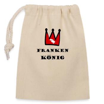 The King from Franconia - Closable cotton gift bag (14x20cm) - nature - Front