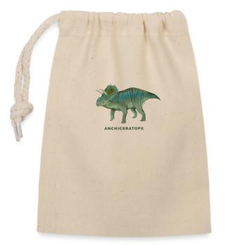 ANCHICERATOPS - Verschließbarer Geschenkbeutel aus Baumwolle (14x20cm) - Natur - Vorne