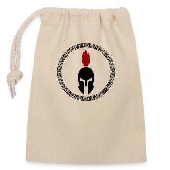Spartiates - Sac cadeau en coton avec cordon (14 x 20 cm) - nature - Devant