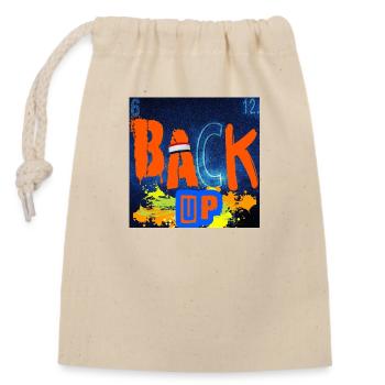 BACK UP CHEMISTRY - Sac cadeau en coton avec cordon (14 x 20 cm) - nature - Devant
