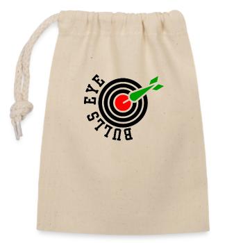 Bulls Eye Darts Darts Player Dartboard Dart Fans - Closable cotton gift bag (14x20cm) - nature - Front