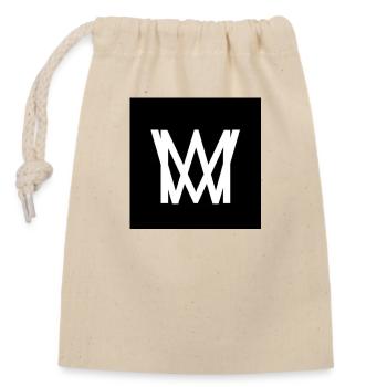 Mon logo - Sac cadeau en coton avec cordon (14 x 20 cm) - nature - Devant