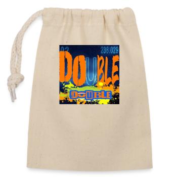 DOUBLE DOUBLE CHEMISTRY - Closable cotton gift bag (14x20cm) - nature - Front