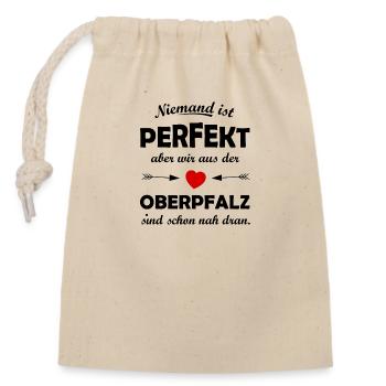 Perfect from the Upper Palatinate - Closable cotton gift bag (14x20cm) - nature - Front