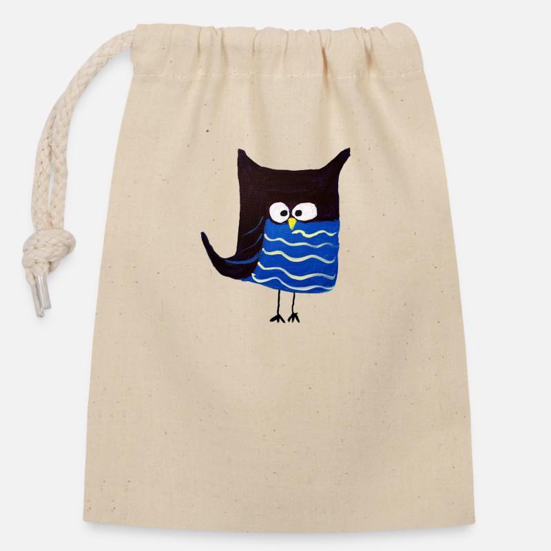 Eulalia - Sac cadeau en coton avec cordon (14 x 20 cm) - nature