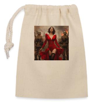 Sexy - Closable cotton gift bag (14x20cm) - nature - Front