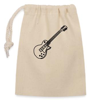 Electric Guitar - Closable cotton gift bag (14x20cm) - nature - Front