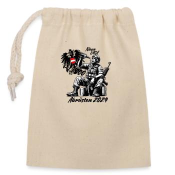 Disarmament of the Armed Forces - Closable cotton gift bag (14x20cm) - nature - Front