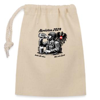 Disarmament of the Armed Forces - Closable cotton gift bag (14x20cm) - nature - Front