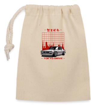 Tokyo drive - Verschließbarer Geschenkbeutel aus Baumwolle (14x20cm) - Natur - Vorne