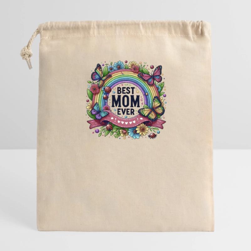Die beste Mutter der Welt Mutter Mutter Beste Supermutter Verschließbarer Geschenkbeutel aus Baumwolle (14x20cm)