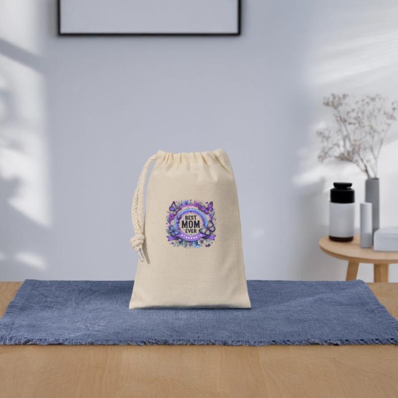 Die beste Mutter der Welt Mutter Mutter Beste Supermutter Verschließbarer Geschenkbeutel aus Baumwolle (14x20cm)