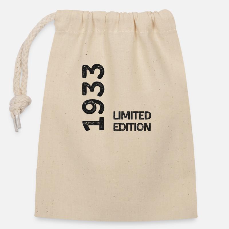 1933 limited edition - Sac cadeau en coton avec cordon (14 x 20 cm) - nature