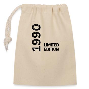 1990 limited edition - Sac cadeau en coton avec cordon (14 x 20 cm) - nature - Devant