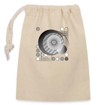 Threads of Perception Design - Closable cotton gift bag (14x20cm) - nature - Front