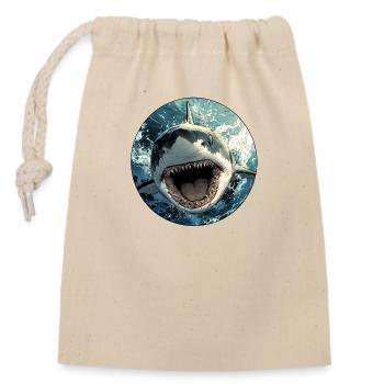 Attack of the Deep: The Ultimate Predator! - Closable cotton gift bag (14x20cm) - nature - Front