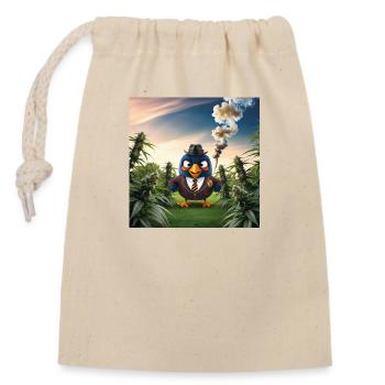 Weed Whisperer - Closable cotton gift bag (14x20cm) - nature - Front