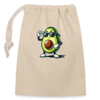 Avocado - Closable cotton gift bag (14x20cm) - nature - Front