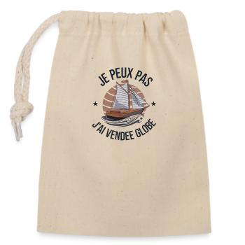 amour de la voile - Sac cadeau en coton avec cordon (14 x 20 cm) - nature - Devant