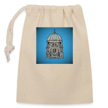 Villes italiennes - Sac cadeau en coton avec cordon (14 x 20 cm) - nature - Devant