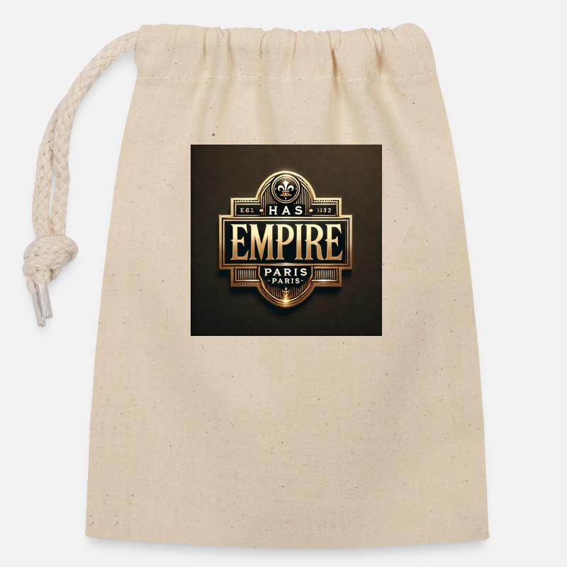 HAS EMPIRE PARIS - Sac cadeau en coton avec cordon (14 x 20 cm) - nature