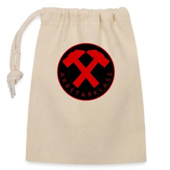 Working class - Closable cotton gift bag (14x20cm) - nature - Front