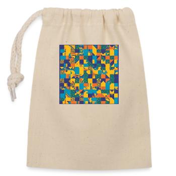 QEDSW - Closable cotton gift bag (14x20cm) - nature - Front