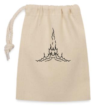 Feuer flammen - Verschließbarer Geschenkbeutel aus Baumwolle (14x20cm) - Natur - Vorne