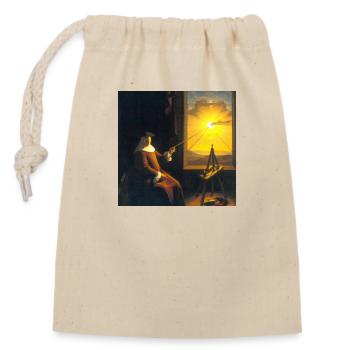 Secret Symbolism - Closable cotton gift bag (14x20cm) - nature - Front