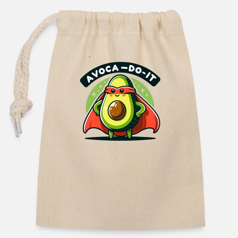 Avoca-Do-It - Verschließbarer Geschenkbeutel aus Baumwolle (14x20cm) - Natur