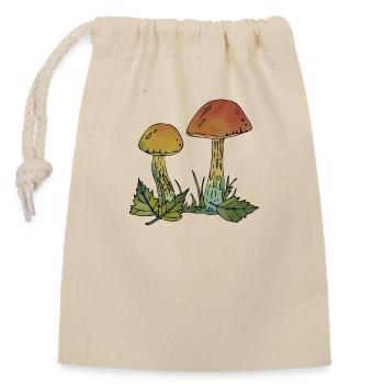 Fungi - Closable cotton gift bag (14x20cm) - nature - Front