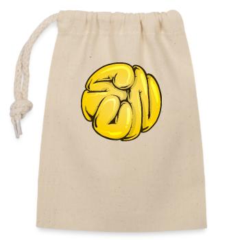 Sun - Closable cotton gift bag (14x20cm) - nature - Front