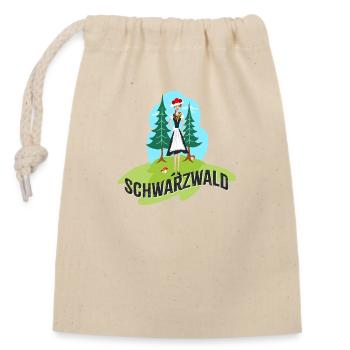 Ventilateur de la Forêt-Noire - Sac cadeau en coton avec cordon (14 x 20 cm) - nature - Devant