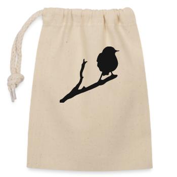 Bird Thrush Raven Falcon Blackbird Sparrow Buzzard - Closable cotton gift bag (14x20cm) - nature - Front